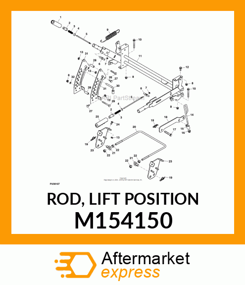 ROD, LIFT POSITION M154150