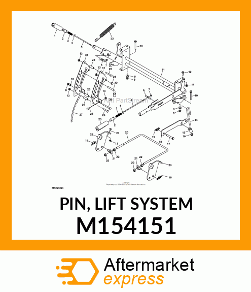 PIN, LIFT SYSTEM M154151