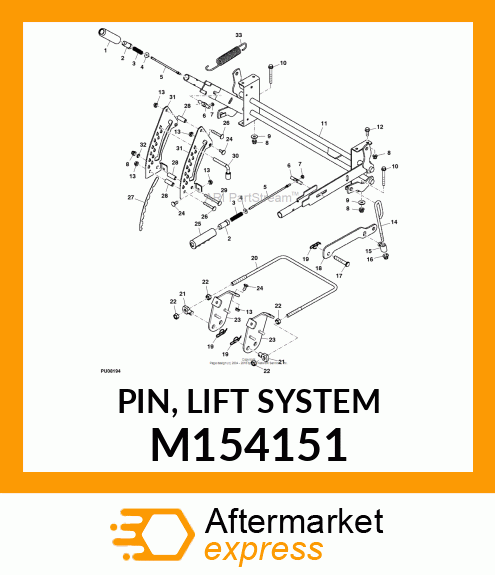 PIN, LIFT SYSTEM M154151