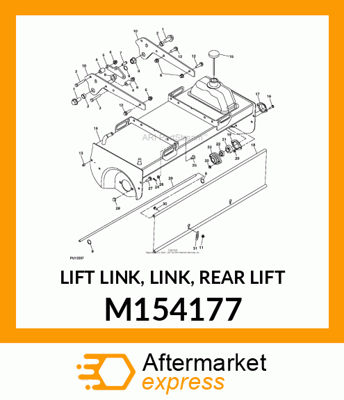 LIFT LINK, LINK, REAR LIFT M154177