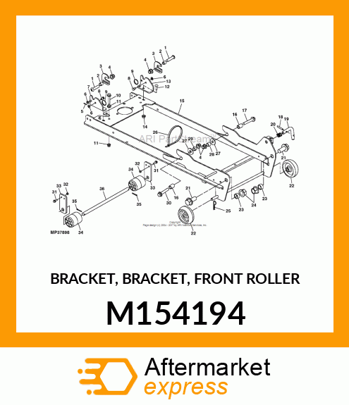 BRACKET, BRACKET, FRONT ROLLER M154194