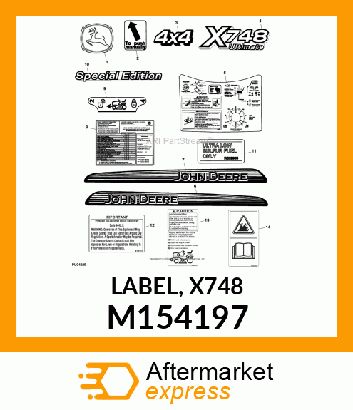 LABEL, X748 M154197