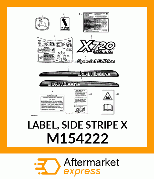 LABEL, SIDE STRIPE X M154222