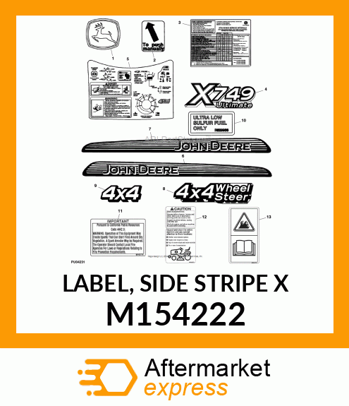 LABEL, SIDE STRIPE X M154222