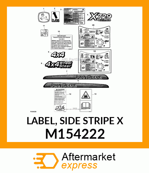 LABEL, SIDE STRIPE X M154222