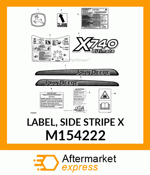 LABEL, SIDE STRIPE X M154222