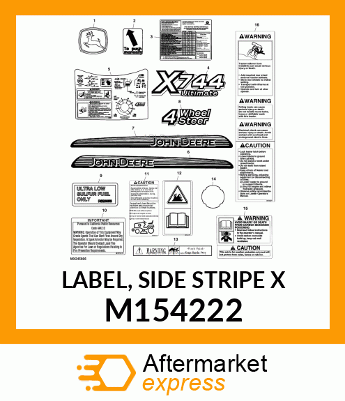 LABEL, SIDE STRIPE X M154222