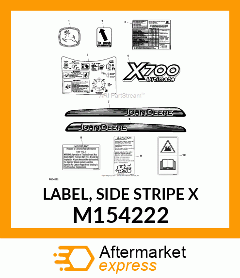 LABEL, SIDE STRIPE X M154222