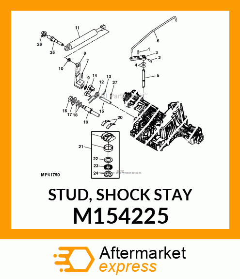 STUD, SHOCK STAY M154225