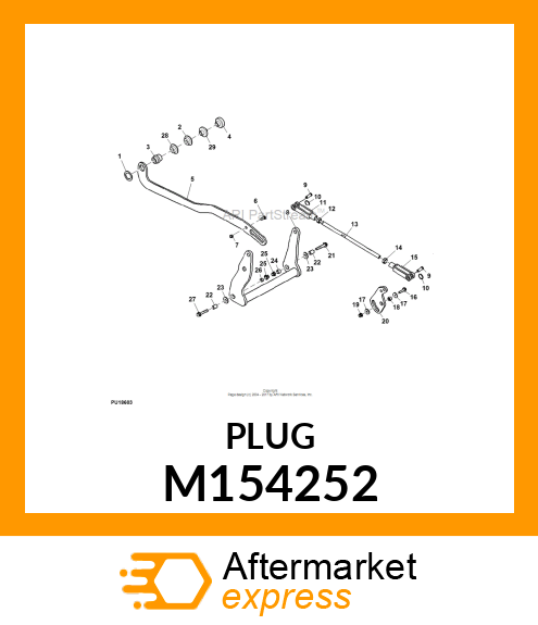 BUSHING, HYDRAULIC LIFT M154252