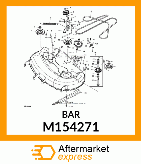 STRAP, IDLER ARM 42C DECK M154271