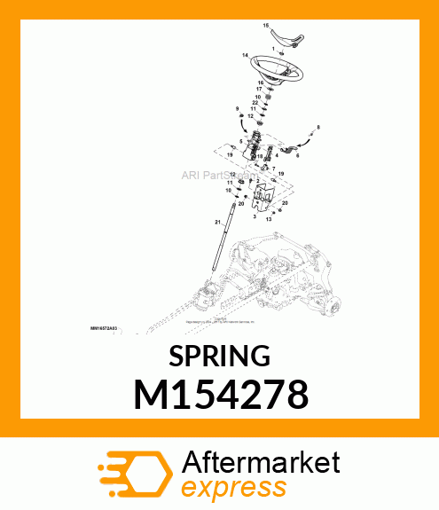 SPRING, TILT SHROUD M154278