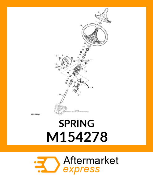 SPRING, TILT SHROUD M154278