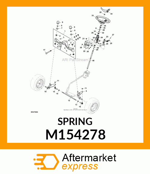 SPRING, TILT SHROUD M154278