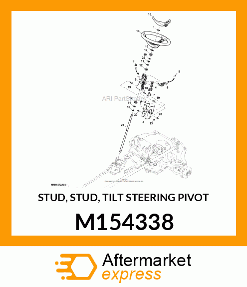 STUD, STUD, TILT STEERING PIVOT M154338