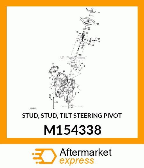 STUD, STUD, TILT STEERING PIVOT M154338