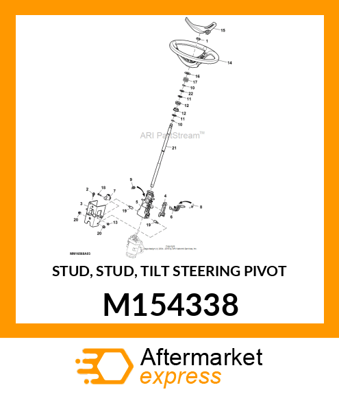 STUD, STUD, TILT STEERING PIVOT M154338