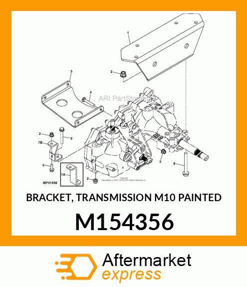 BRACKET, TRANSMISSION M10 PAINTED M154356