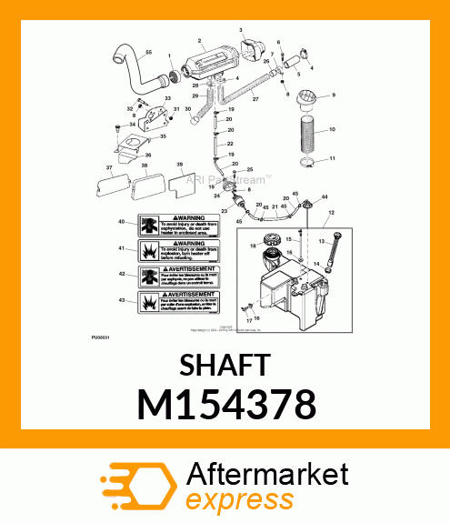 PANEL, HEATER GLOVE BOX OPENING M154378