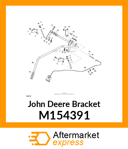 BRACKET, BRACKET, MOUNTING, FRONT, M154391