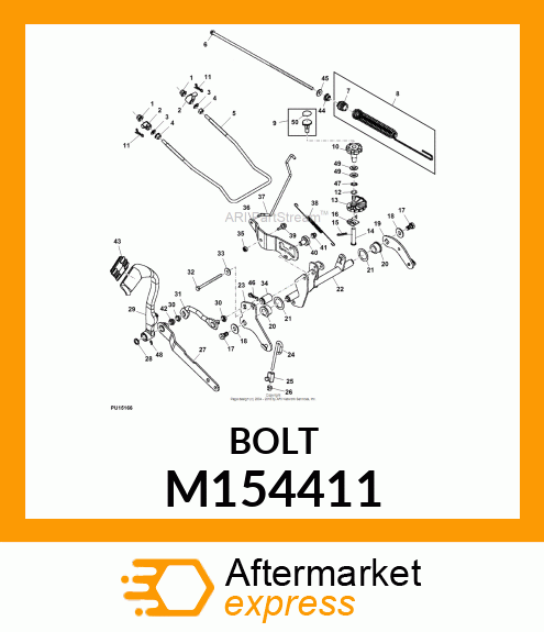 BOLT, LIFT SPRING M154411