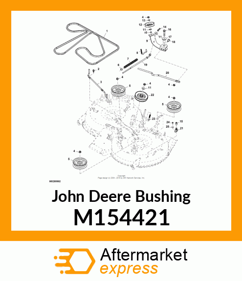 BUSHING, BUSHING, IDLER PIVOT CP M154421