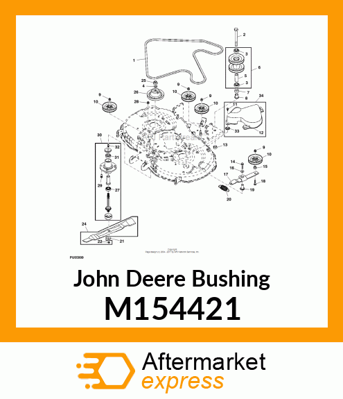 BUSHING, BUSHING, IDLER PIVOT CP M154421