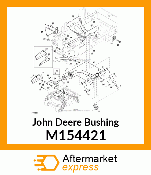 BUSHING, BUSHING, IDLER PIVOT CP M154421