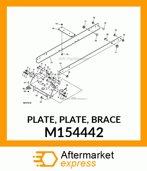 PLATE, PLATE, BRACE M154442