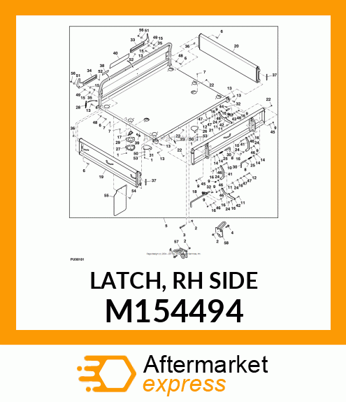 LATCH, RH SIDE M154494