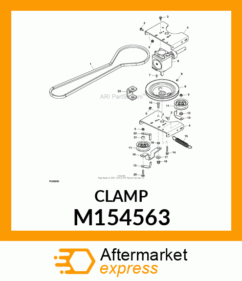 GUIDE, GUIDE, BELT, ALIGNED M154563