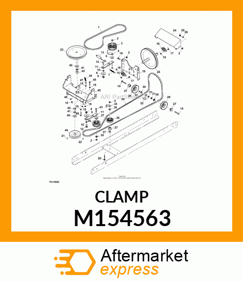 GUIDE, GUIDE, BELT, ALIGNED M154563