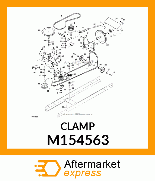 GUIDE, GUIDE, BELT, ALIGNED M154563