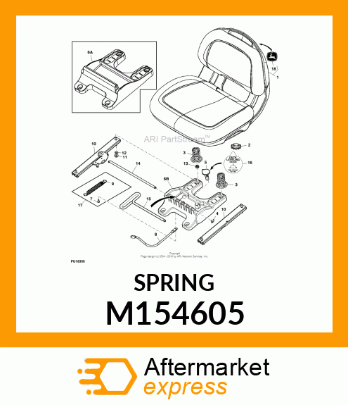 COMPRESSION SPRING, SEAT SUPPORT M154605