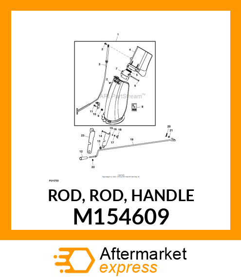 ROD, ROD, HANDLE M154609