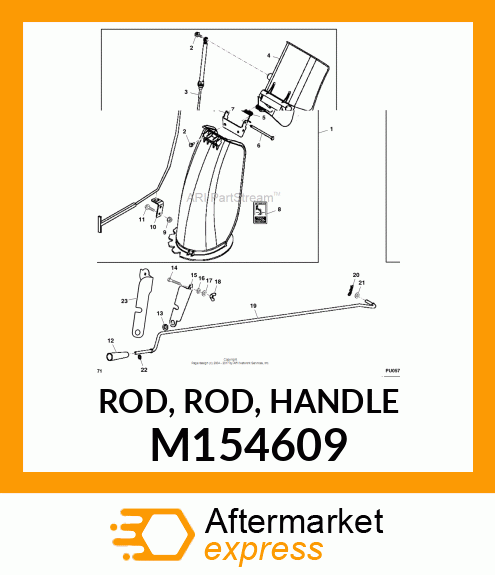 ROD, ROD, HANDLE M154609