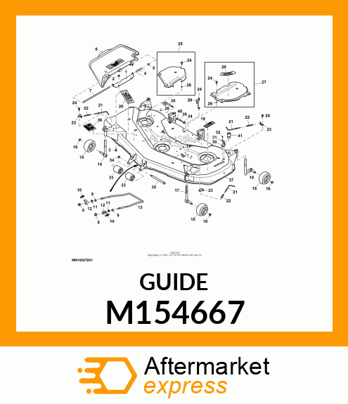 GUIDE, SECONDARY BELT (CP) M154667