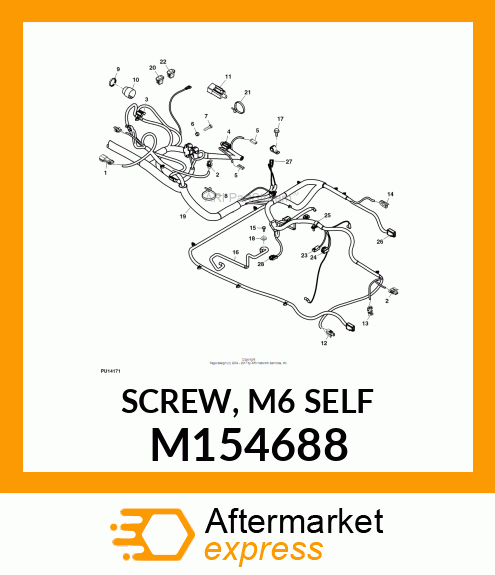 SCREW, M6 SELF M154688