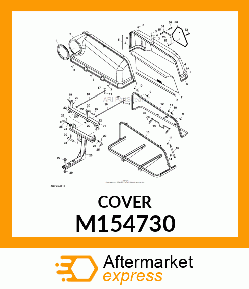 COVER, REAR HOPPER M154730