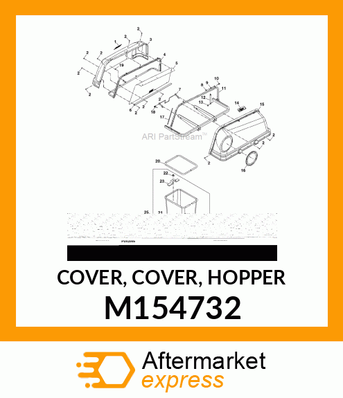 COVER, COVER, HOPPER M154732