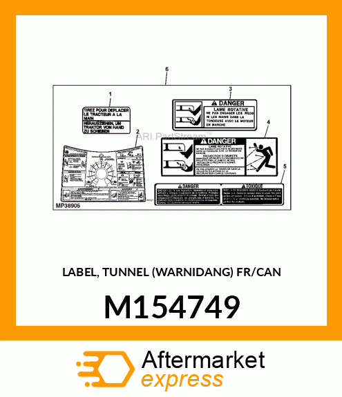 LABEL, TUNNEL (WARNIDANG) FR/CAN M154749