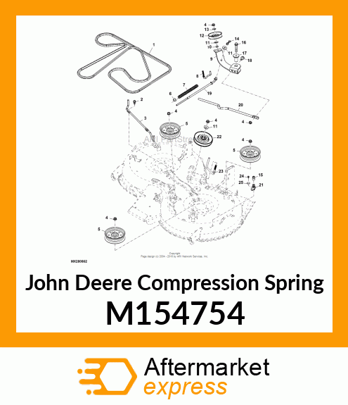 SPRING, COMPRESSION 42 MULCH MOWER M154754