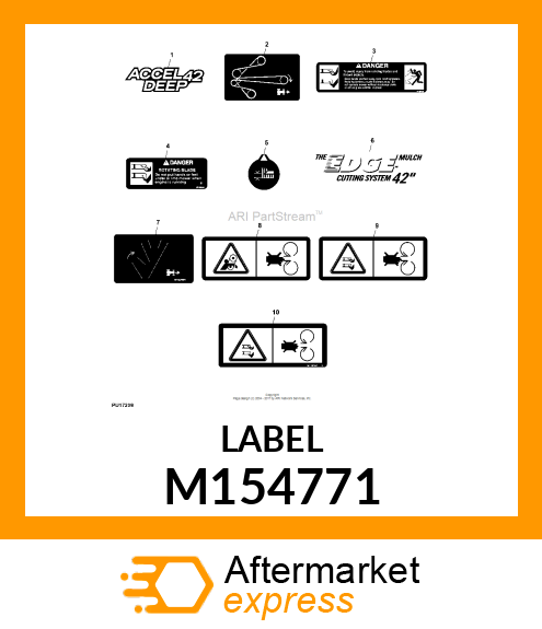 LABEL, BELT ROUTING M154771