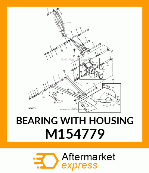 BEARING WITH HOUSING M154779