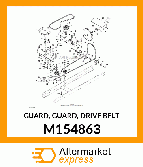 GUARD, GUARD, DRIVE BELT M154863