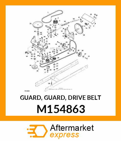 GUARD, GUARD, DRIVE BELT M154863