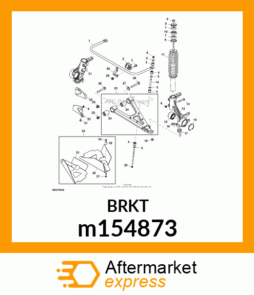 CLAMP, SUPPORT, ARB BUSHING m154873