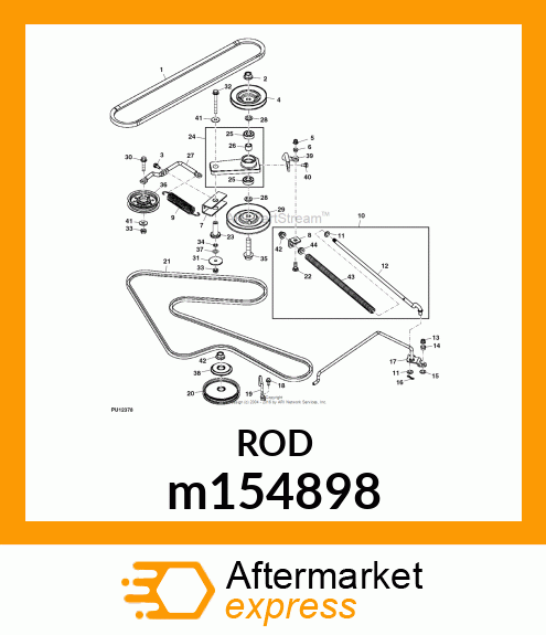 TIGHTENER, TENSION ROD ASSEMBLY m154898
