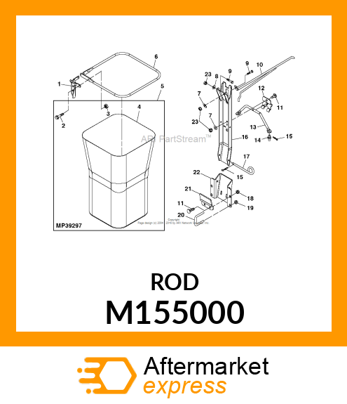 ROD, SUPPORT M155000