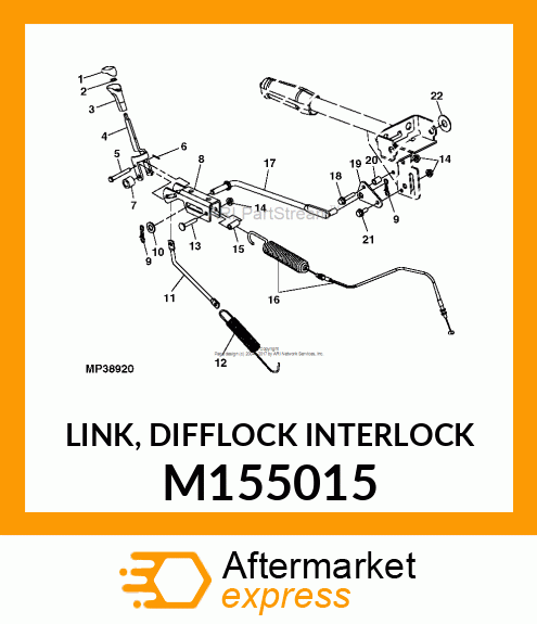 LINK, DIFFLOCK INTERLOCK M155015